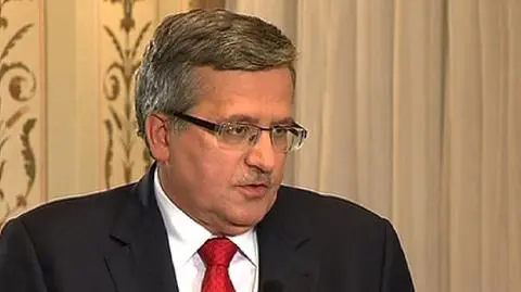 Prezydent Komorowski był gościem "Kropki nad i"