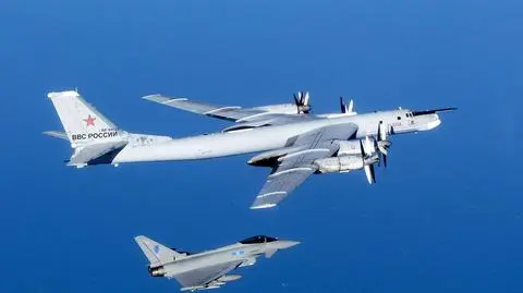 Brytyjskie tajfuny regularnie przechwytują Tu-95 (nagranie archiwalne)
