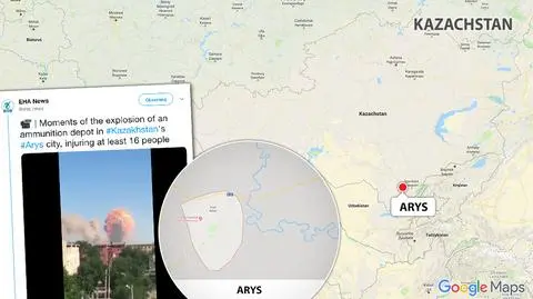 Eksplozja składu amunicji w Kazachtanie 