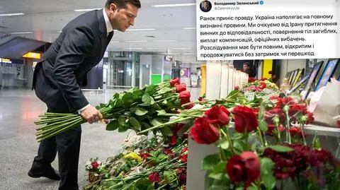 Wołodymyr Zełenski o oświadczeniu Iranu w sprawie zestrzelonego samolotu