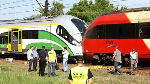 Pociągi zderzyły się w Warszawie