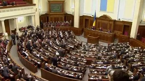 "Hańba!" Prezydent w parlamencie