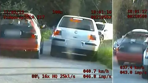 Poręba-Żegoty. Kierowca uciekał przed policją