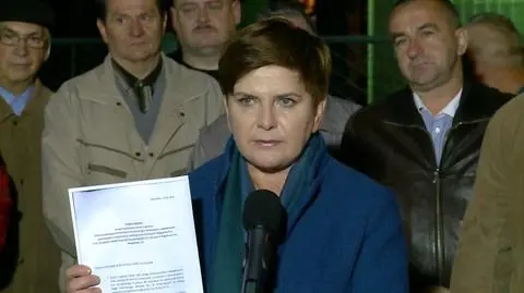 Szydło po spotkaniu z górnikami