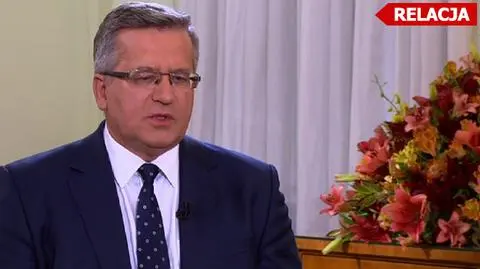 Bronisław Komorowski był gościem Moniki Olejnik w "Kropce nad i"
