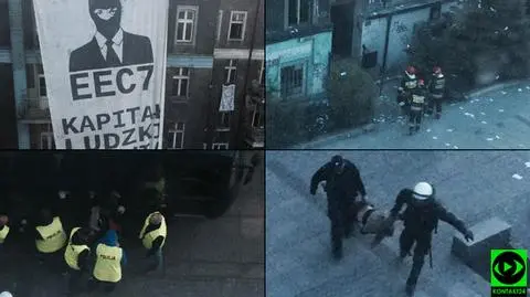 Anarchiści zajęli kamienicę w centrum Katowic