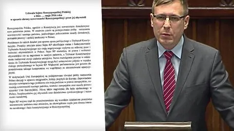 Projekt uchwały przedstawił jeden z posłów PiS