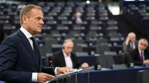 Donald Tusk podczas debaty z europosłami nawiązał do sobotniego ataku na Syrię (materiał magazynu "Polska i świat" z 16 kwietnia) 