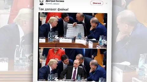 Rosja. Fałszywe zdjęcie z Putinem na szczycie G20