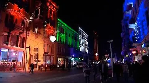 Podświetlili łódzkie kamienice
