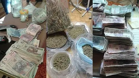52 tys. zł w gotówce i plantacja marihuany. Policjanci rozbili narkotykowy gang
