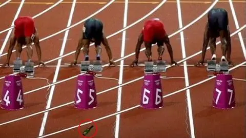 Butelka sprinterom nie przeszkodziła 