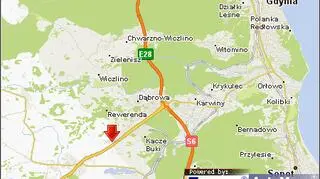 Tu doszło do wypadku