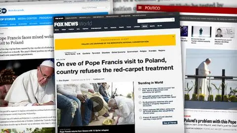 Zagraniczna prasa o wizycie papieża i nastawieniu Polaków do niego