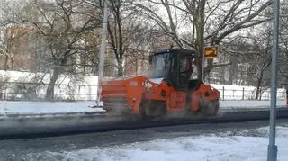 Walec pracujący na Podwalu