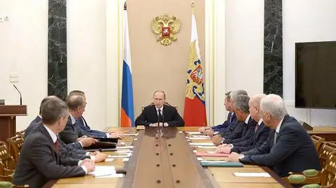 Posiedzenie rosyjskiej Rady Bezpieczeństwa
