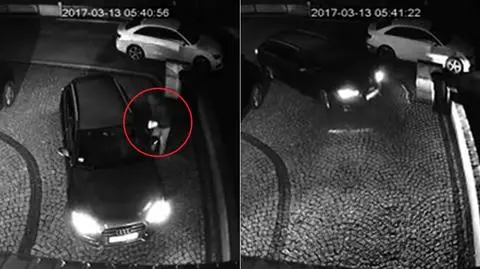 Kradzież auta zarejestrowała kamera monitoringu. Niespełna minuta