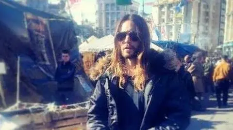 Jared Leto w Kijowie. Złożył kwiaty na Majdanie