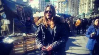 Jared Leto złożył kwiaty na Majdanie