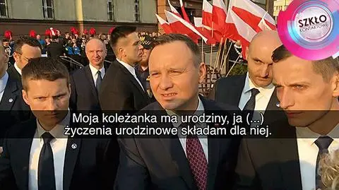 Duda: pani Andżeliko, wszystkiego najlepszego. Sto lat"
