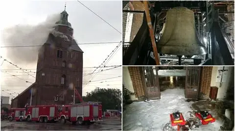 Do katedry mogą wchodzić na razie jedynie strażacy