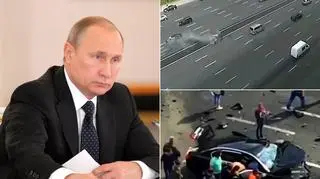Niektóre portale sugerują, że śmierć kierowcy Putina nie była przypadkowa (na nagraniu: prezydent Rosji składa wizytę w Kraju Ałtajskim)