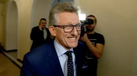 Stanisław Piotrowicz w ogniu pytań dziennikarzy