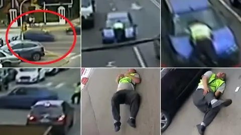 Nie zatrzymała się do kontroli, wzięła ma maskę inspektora