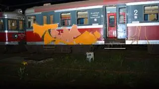 Pomalowali pociąg w Stargardzie 