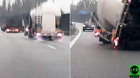 Spowodowała kolizję auta, ciężarówki i cysterny. Ukarana mandatem