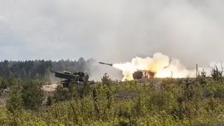Amerykańskie systemy HIMARS na ćwiczeniach