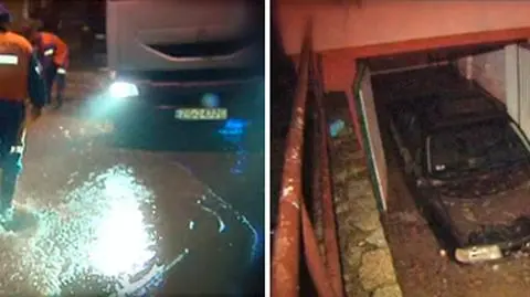 Ulice Szczecina jak potoki. 
Strat jeszcze nie liczą