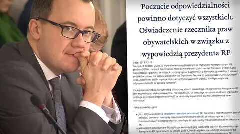 "Krzywdzące i niekonsekwentne". RPO odpowiada na słowa prezydenta
