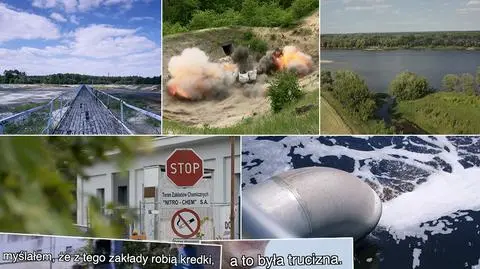 "Wody skażone trotylem"