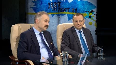prof. Antoni Dudek i prof. Waldemr Paruch w Tak Jest