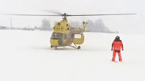 Ranny w katastrofie lekarz odzyskał mowę