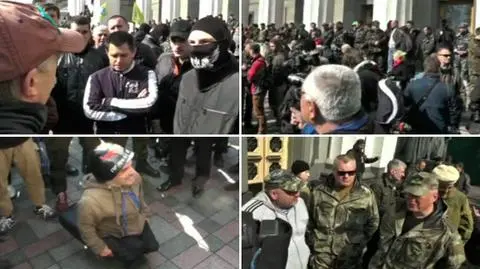 Prawy Sektor znów przed parlamentem