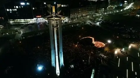 "Największe serce świata" powstało m.in. w Gdańsku na Placu Solidarności