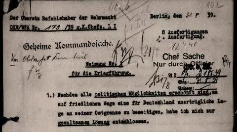 Odnaleziono rozkaz Hitlera ataku na Polskę