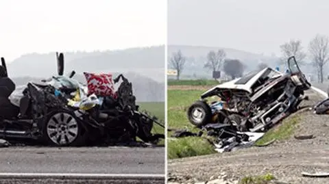 Czterech zabitych, ranni. Zderzenie trzech samochodów