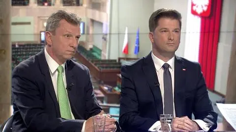 Andrzej Halicki, Civic Platform MP and Sylwester Tułajew, Law and Justice in "Fakty po Faktach"