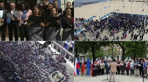 Cała Polska odśpiewała "Odę do radości"