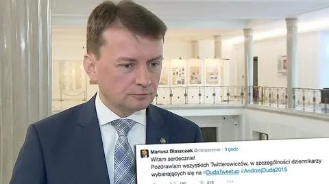 Błaszczak wraca na Twittera