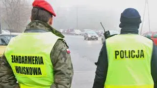 Działania żandarmów wspierali policjanci