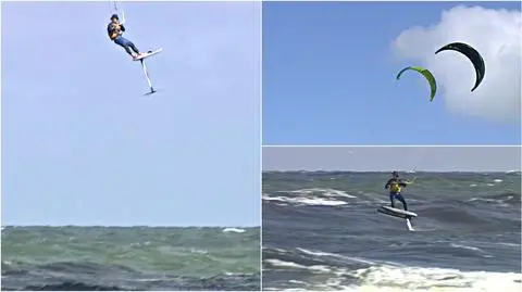 Sukces polskich kitesurferów! Na "latawcach" w pięć godzin na Bornholm