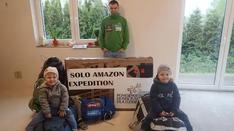 Marcin Gienieczko wraz z synami