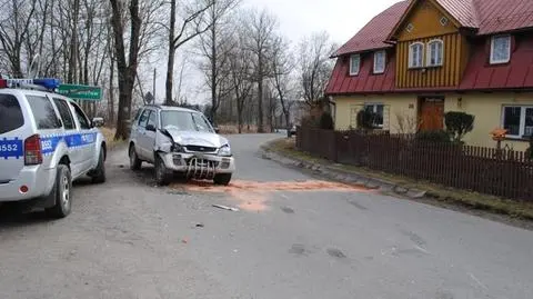 Chciał wjechać w policjanta, skończył na drzewie. Mężczyzna aresztowany
