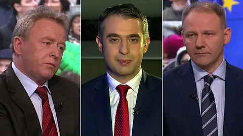 Janusz Wojciechowski, Krzysztof Gawkowski i Jacek Protasiewicz w "Faktach po Faktach"
