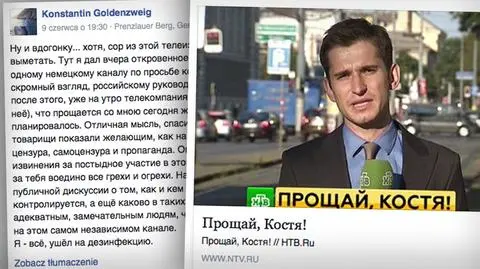 Stracił pracę, bo zaatakował Putina. "Propagandowe szaleństwo"