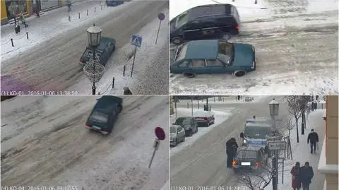 32-latek celowo wprowadzał samochód w poślizg